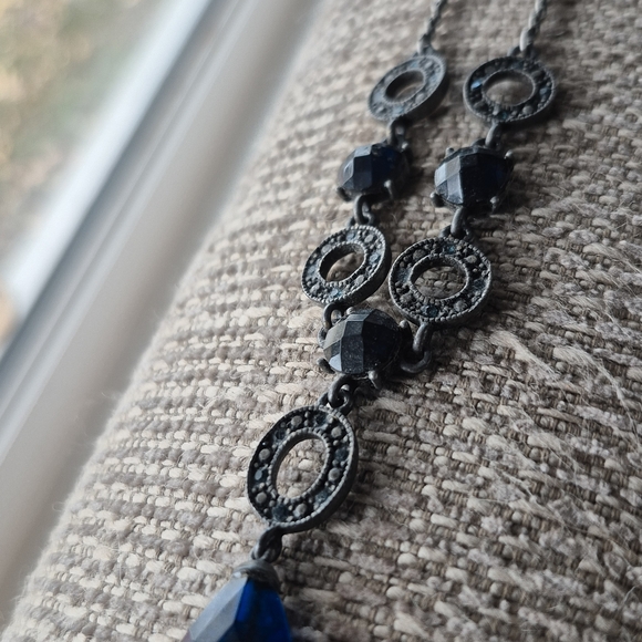 Blue Gemstone Necklace - Picture 4 of 9